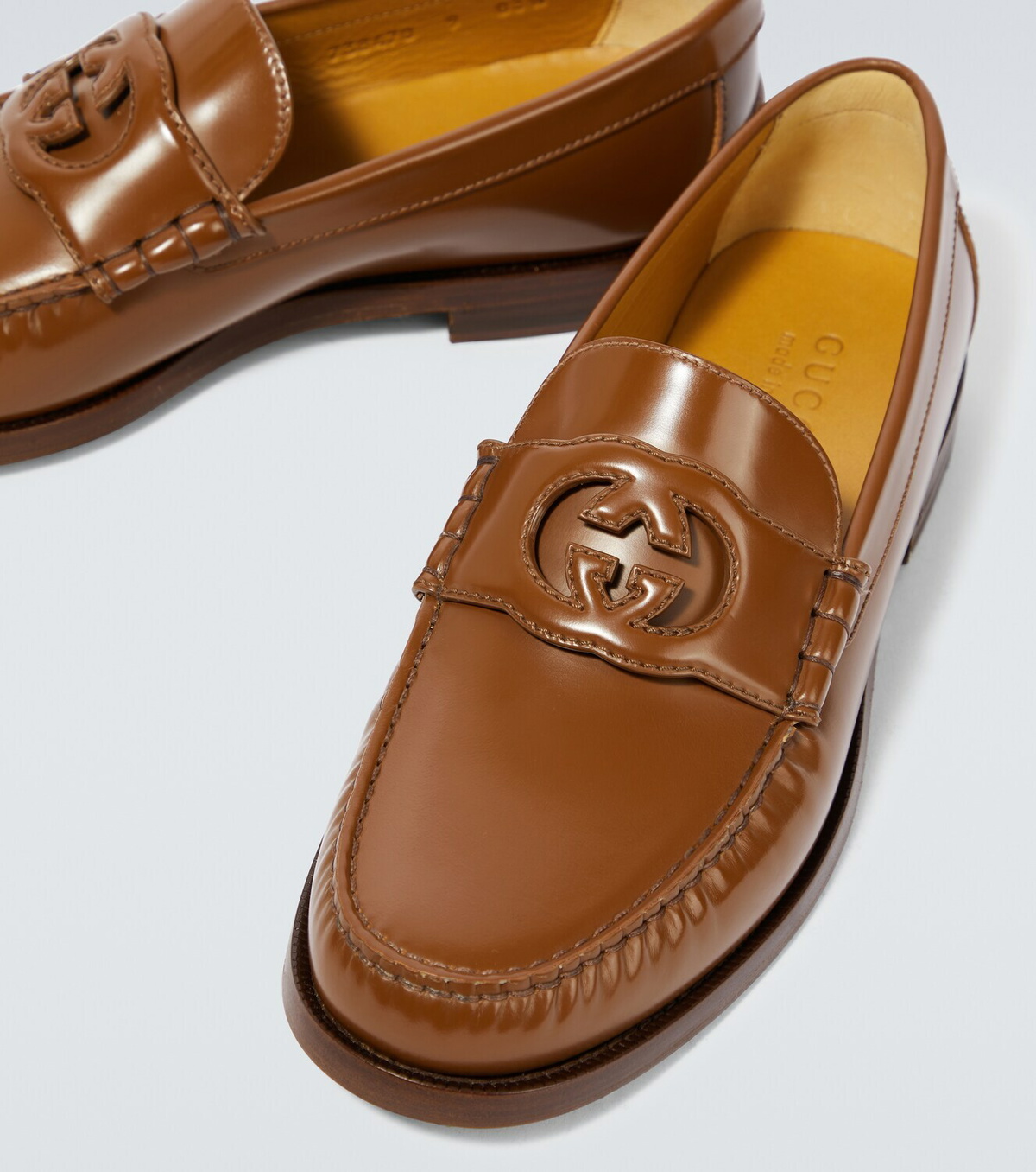 靴 19SS GUCCI LeatherLoaferHorsebitDouble G 19SS GUCCI LeatherLoaferHorsebitDouble G
