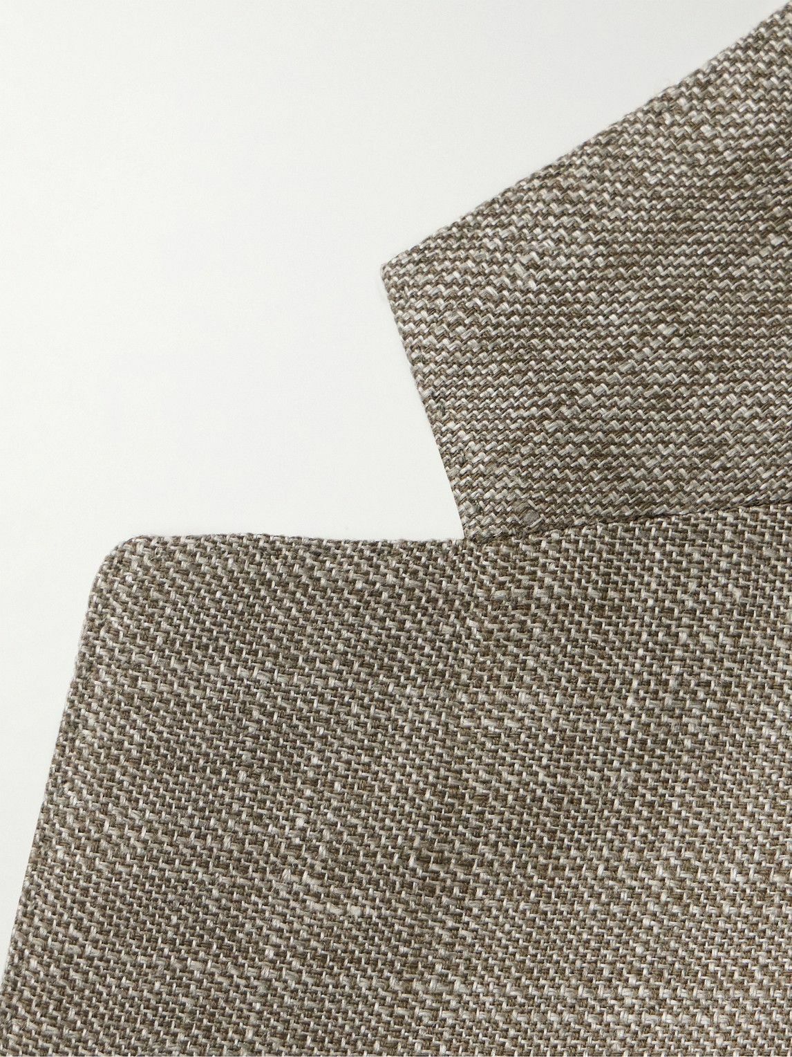 Caruso - Aida Slim-Fit Linen and Wool-Blend Hopsack Blazer - Green