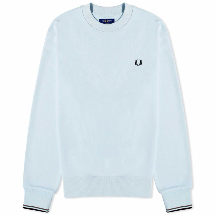 Photo: Fred Perry Men's Crew Sweat in Light Ice