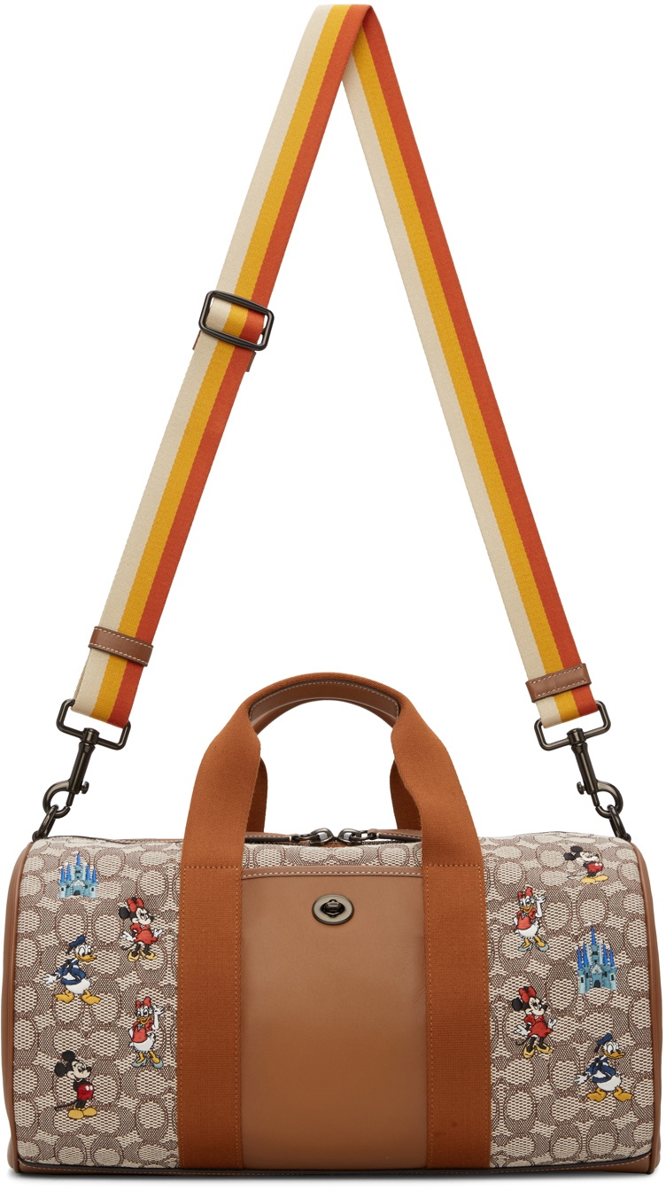 Coach 1941 Brown Off White Disney Edition Duffle Bag