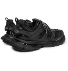 Balenciaga - Track Leather, Mesh and Rubber Sneakers - Men - Black