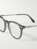 TOM FORD - Round-Frame Acetate and Silver-Tone Optical Glasses