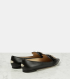 Jimmy Choo Gala embellished leather ballet flats