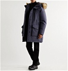 POLO RALPH LAUREN - RLX Alistair Faux Fur-Trimmed Padded Shell Hooded Parka - Blue