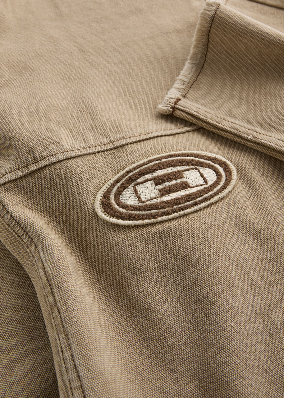 Honor The Gift Logo Straight-leg Canvas Jeans Tan