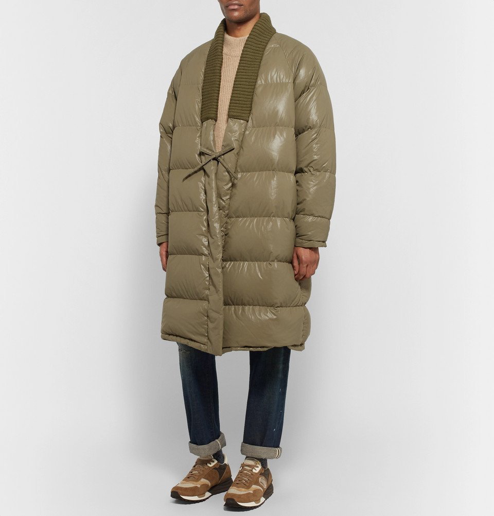 visvim - Yukata Oversized Wool-Trimmed Quilted Nylon Down Coat