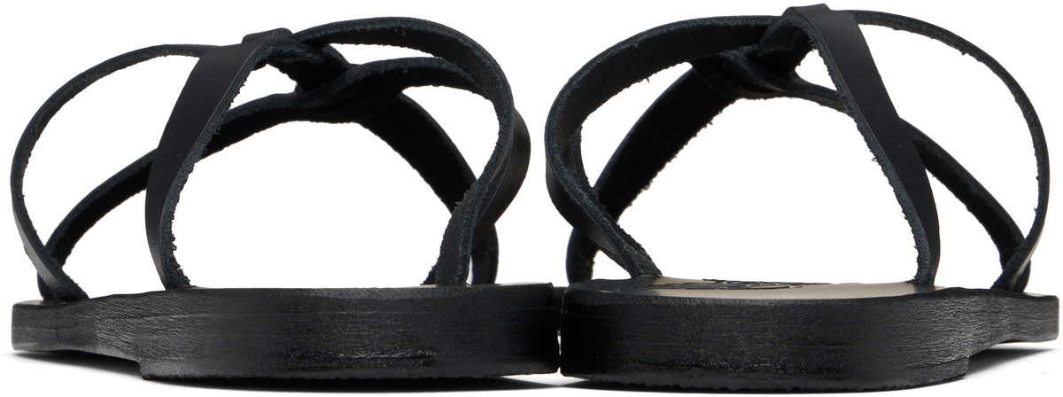 Ancient Greek Sandals Black Egopi Sandals