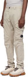 C.P. Company Beige Ergonomic Cargo Pants