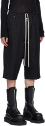 Rick Owens Black Bela Pods Shorts