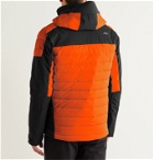 Kjus - Sight Line Slim-Fit Two-Tone Quilted Ski Jacket - Orange