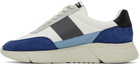 Axel Arigato White & Blue Genesis Vintage Sneakers