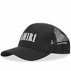 AMIRI Men's Core Logo Trucker Hat in Black/White