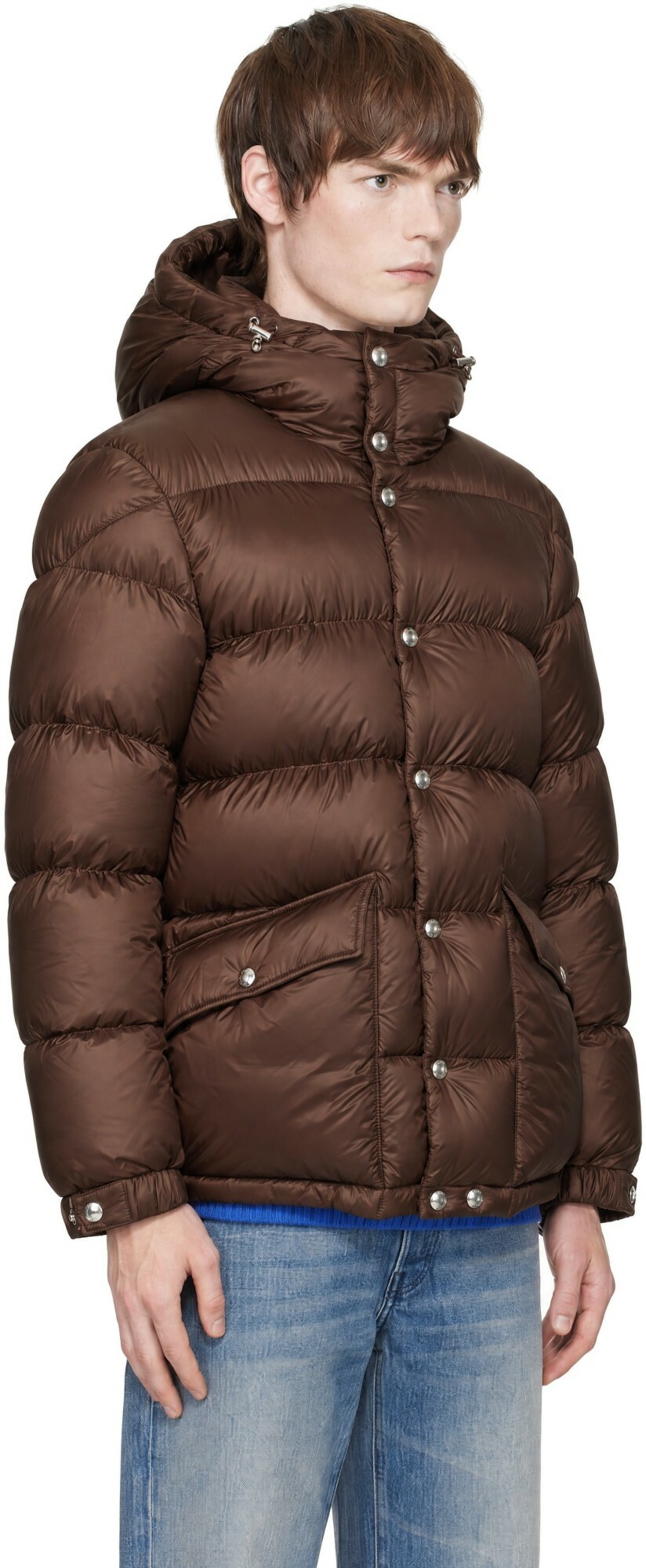 Moncler Brown Orelith Short Down Jacket