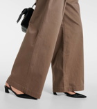 Proenza Schouler Raver high-rise twill wide-leg pants