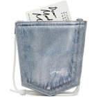 MM6 Maison Margiela Blue Denim Pocket Pouch