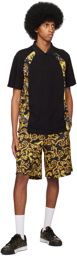Versace Jeans Couture Black Baroque Polo