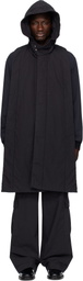 Dries Van Noten Navy Hooded Cotton Vest