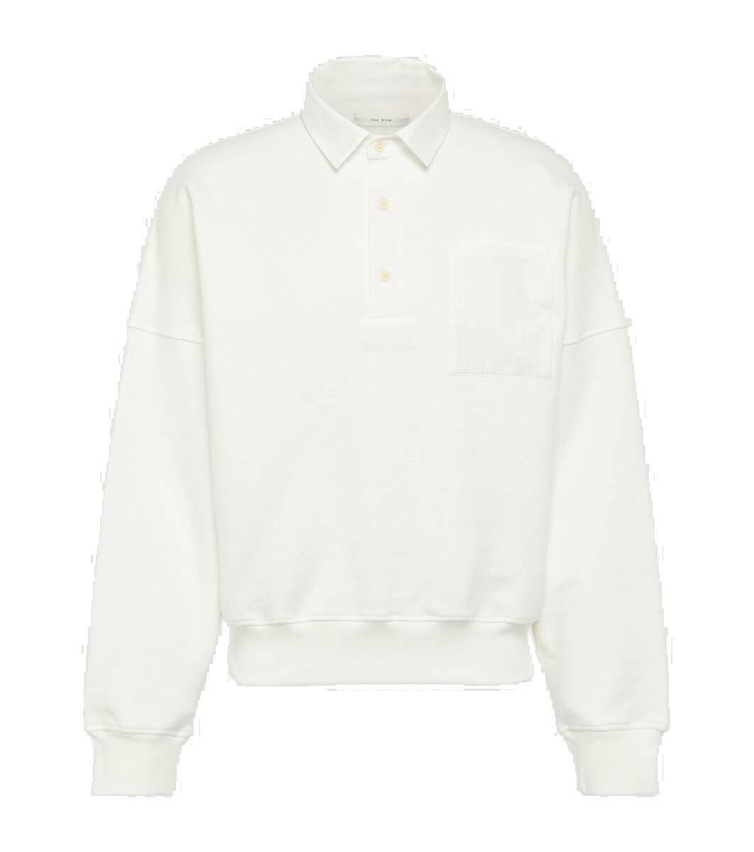 Photo: The Row Dende cotton-blend terry polo sweatshirt