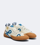 Loewe Grip Anagram suede-trimmed sneakers
