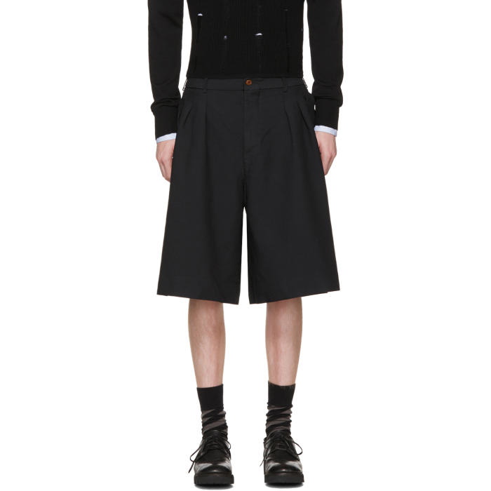 Photo: Comme des GarÃ§ons Homme Plus Black Oversized Twill Shorts