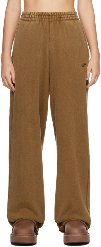 Photo: We11done Brown Embroidered Lounge Pants