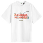 Nanga Men's Eco Hybrid Camping Manners T-Shirt in White