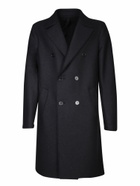Harris Wharf London Oversized Double-breasted Black Wool Coat