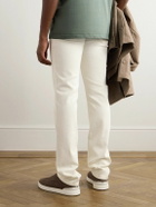 Brioni - Cortina Slim-Fit Straight-Leg Jeans - White