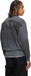 AAPE by A Bathing Ape Gray Moonface Crew Neck Sweatshirt