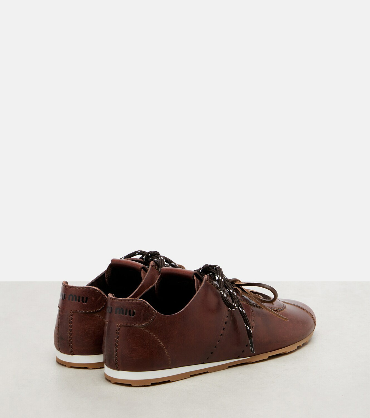 Miu Miu Plume leather sneakers