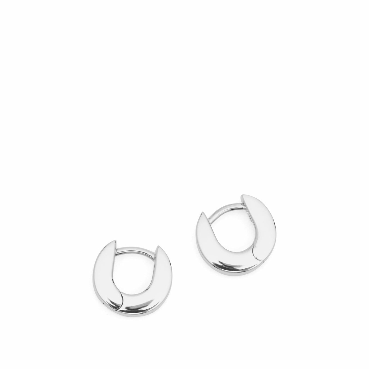 Tom Wood Beck Huggies Earrings in Silver 