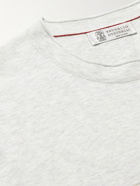 Brunello Cucinelli - Striped Cotton Sweater - Neutrals