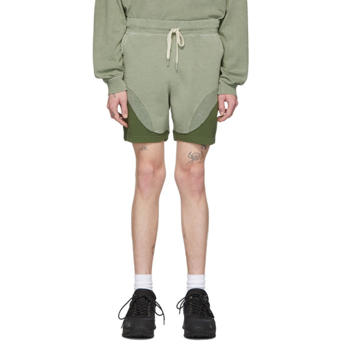 Photo: John Elliott Green Loose Stitch Shorts