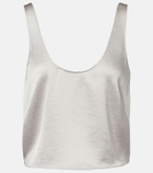 Leset Barb satin tank top
