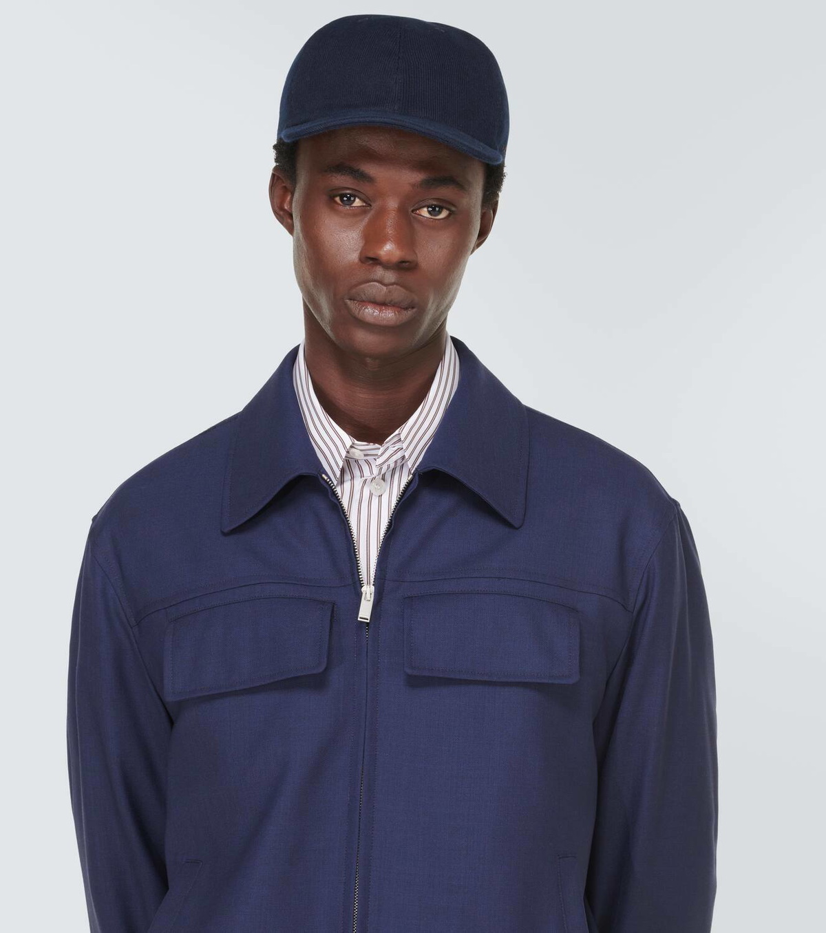 Kiton Cotton corduroy baseball cap