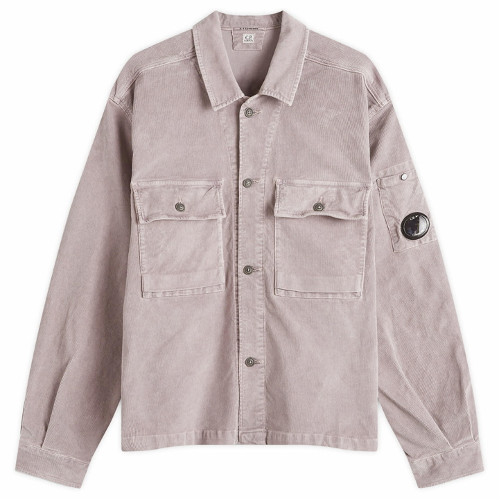 Photo: C.P. Company Men's Corduroy Utility Overshirt in Purple Dove