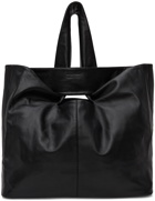 Situationist Black Leather Integrated Tote