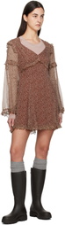 Weekend Max Mara Burgundy Cardato Minidress