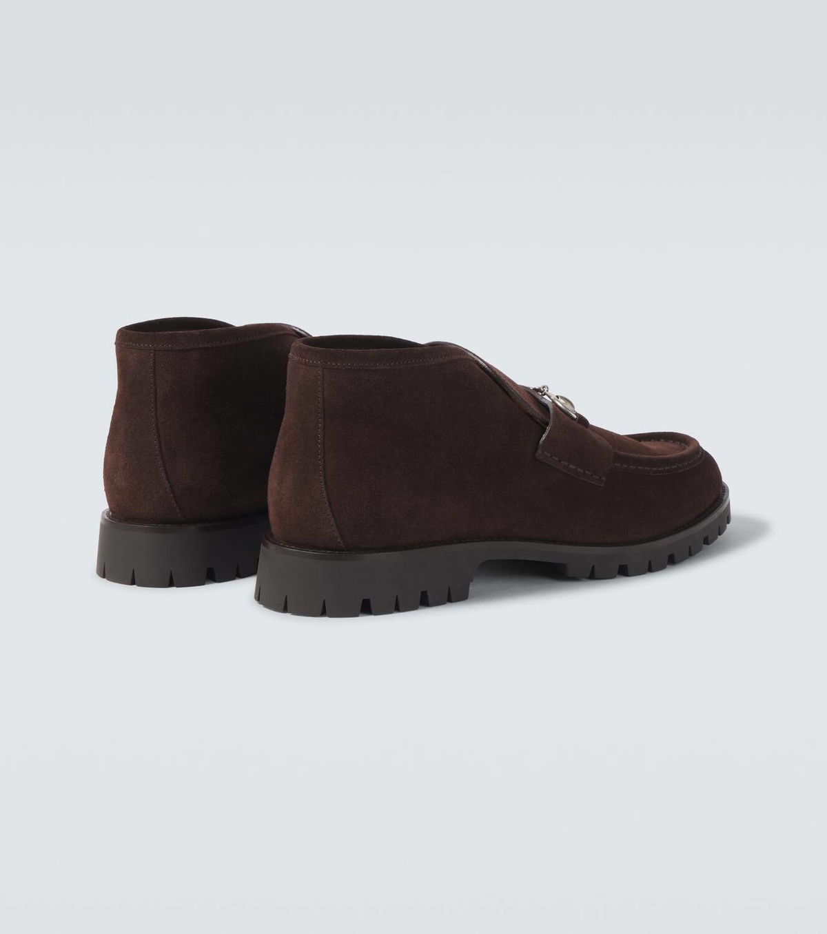 Gucci Horsebit suede desert boots