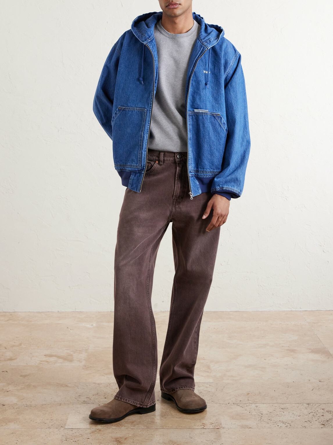 WTAPS - D00M Denim Hooded Jacket - Blue