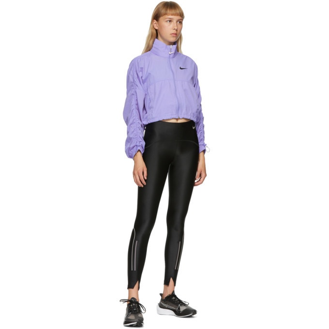 Nike: Purple Universa 7/8 Leggings
