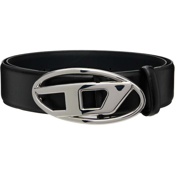 Photo: Diesel Black 4cm Leather Belt