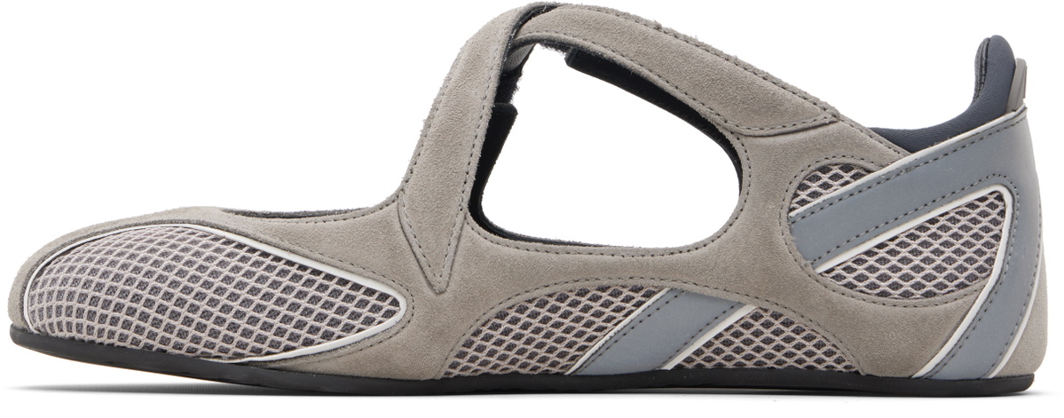 The Attico Taupe & Gray Floor 01 Ballerina Flats