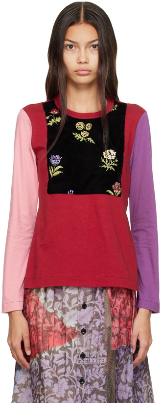 Photo: tao Red Flower Long Sleeve T-Shirt