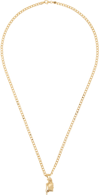 Photo: Alan Crocetti Gold Hard Melt Curb Necklace