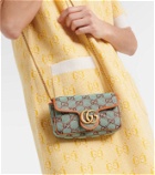 Gucci GG Marmont Super Mini canvas shoulder bag