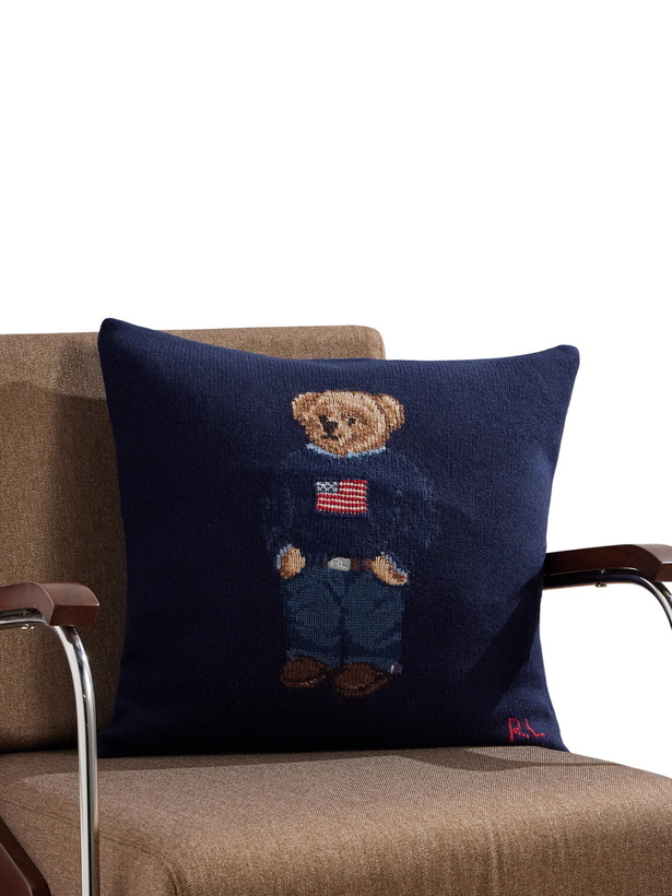 Photo: Ralph Lauren Home - Polo Bear Wool-Blend Jacquard Cushion