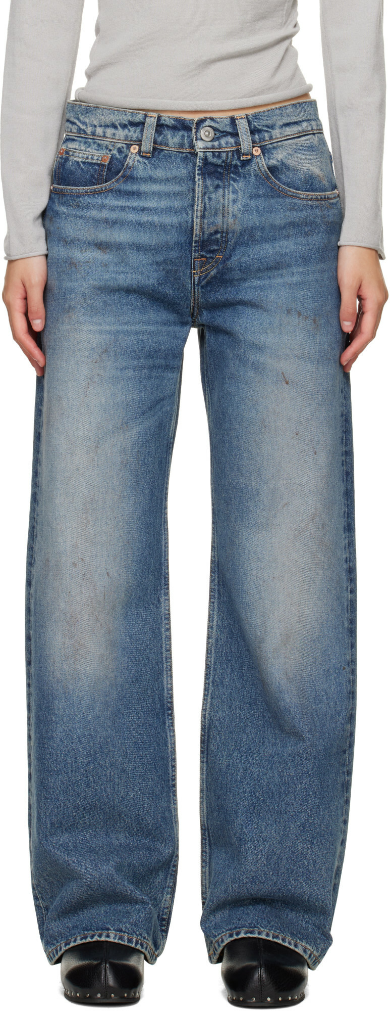 OUR LEGACY Blue Full Cut Jeans