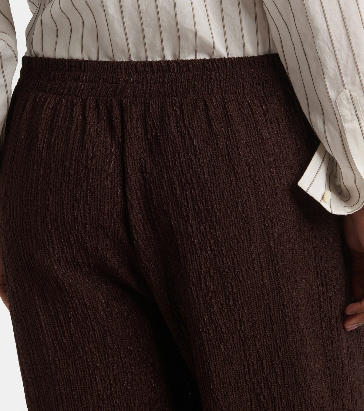 Jade Swim Mika seersucker wide-leg pants