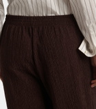Jade Swim Mika seersucker wide-leg pants